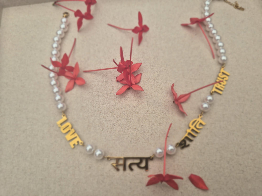 Virtue Necklace - Love • Satya • Shanti • Trust