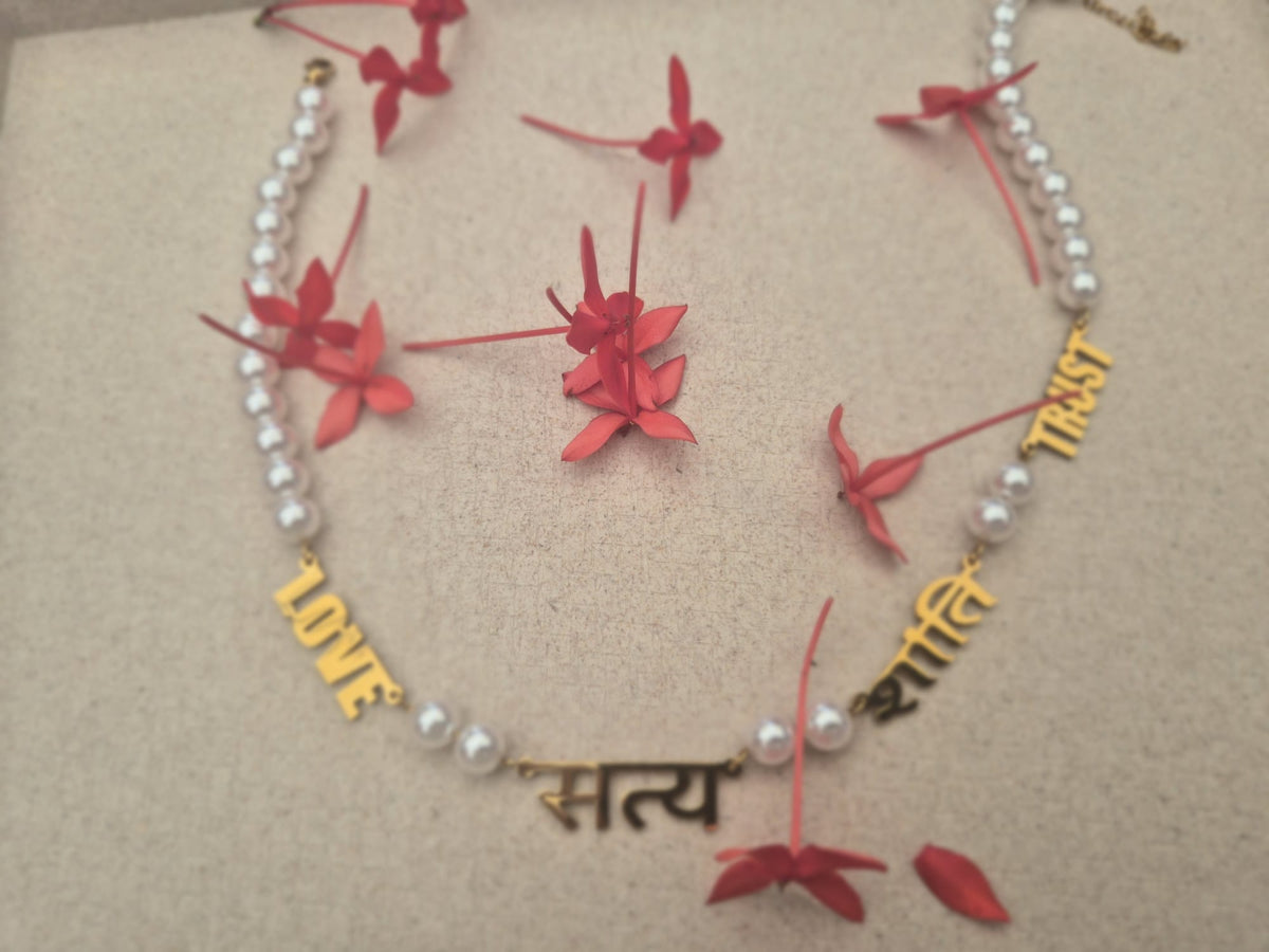 Virtue Necklace - Love • Satya • Shanti • Trust
